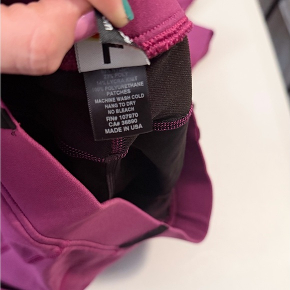 Kerrits Fuchsia and Black Full Seat Breeches - Picture 6 of 6
